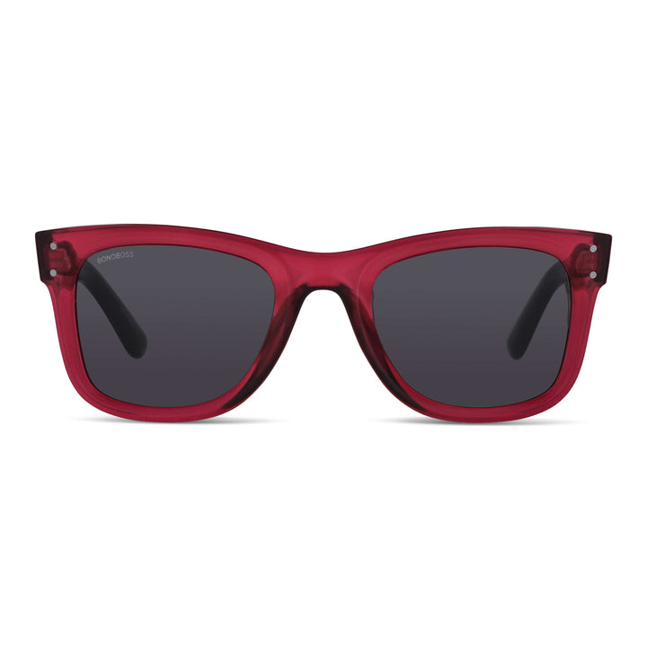 Sunglasses polarized for men and women red cristal black Bonoboss #color_rosado