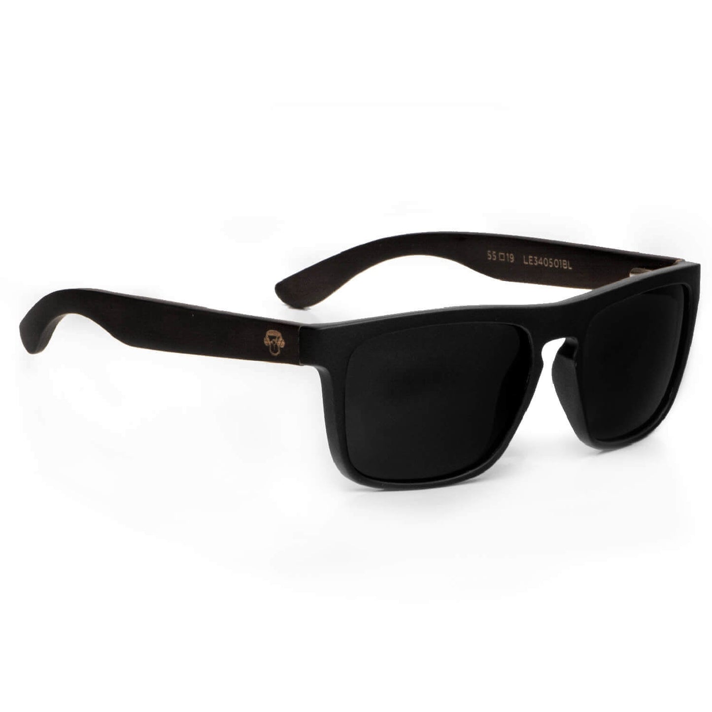 anteojos de sol polarizados rectangulares hombre mujer de cara redonda grande #color_negro