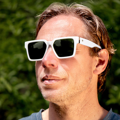 montenegro blanco polarizado anteojos de sol cuadrados para hombre y mujer de cara redonda precios mayoristas para optica con o sin receta opticos #color_blanco