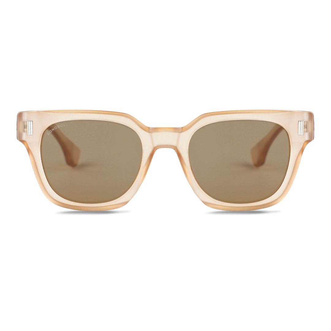 Eyeglasses sunglasses polarized apra men and women recycled plastic moda Bonoboss #color_champagne