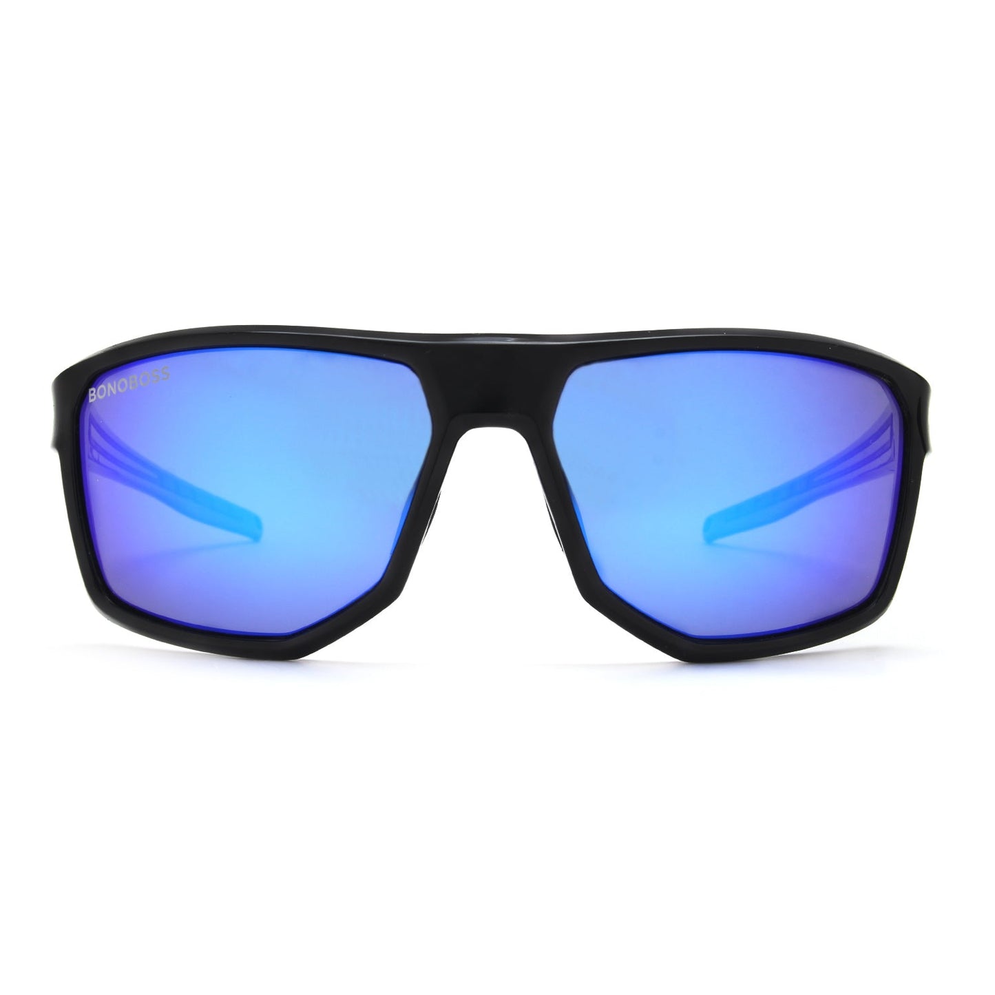 anteojos de sol deportivos polarizados  para hombre y mujer de color azul curvos  #color_azul