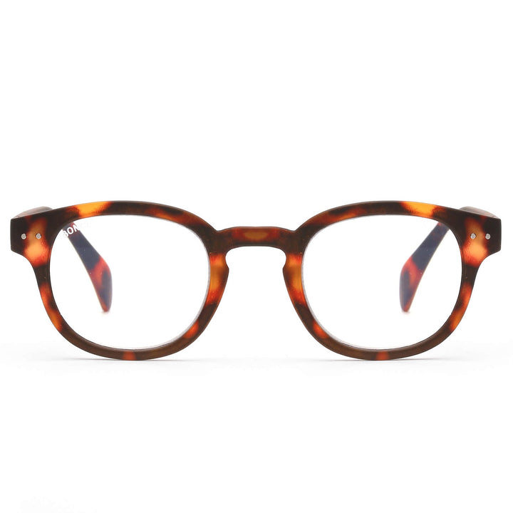 Lenses lectura hawaii tortoise round filtro luz blue UV protection400 antirreflejo rpet recycled tortoise unisex bonoboss