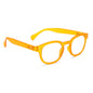Lentes lectura Hawaii Transparente redondos filtro luz azul proteccion UV400 antirreflejo amarillo miel unisex Bonoboss