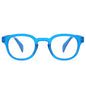 anteojo lectura filtro azul color azul redondeado para hombre mujer moda sustentable botellas plasticas recicladas