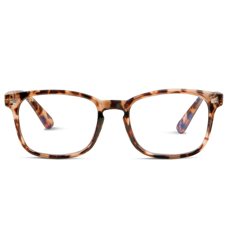 Lenses lectura oncol tortoise round filtro luz blue UV protection400 antirreflejo rpet recycled tortoise unisex bonoboss