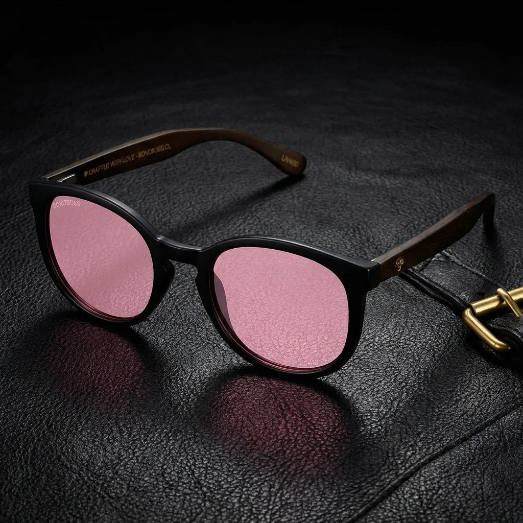 Women wearing lenses sun meli dark bio-acetate polarized gradient blue women driving sun protection UV400 bonoboss chile #editorial_banner #color_degrade-azul