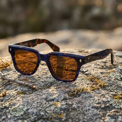 Lentes sol Bruno polarizados UV400 bio-acetato Carey paisaje patagonico naturaleza sustentable Bonoboss #editorial_grid2 #color_carey