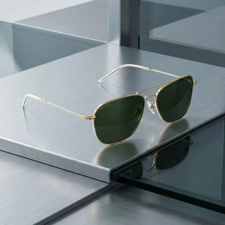 Lenses sun commander reverse polarized UV400 metal g15 sobre superficie metal brushed industrial bonoboss #editorial_grid1 #color_g15