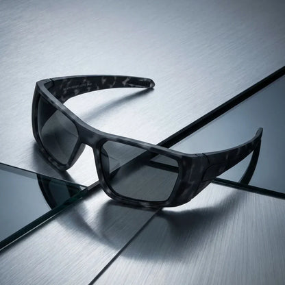 Lentes sol Salmon Seeker polarizados UV400 bio-acetato dark camo sobre metal brushed premium fishing sport Bonoboss #editorial_grid1 #color_dark-camo