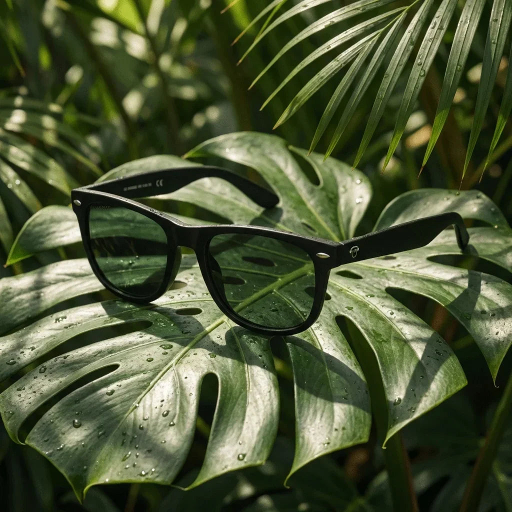 Lentes sol Acacia XL Vintage Sol Polarizado polarizados G15 composicion botanica hoja monstera tropical Bonoboss #editorial_grid2 #color_g15