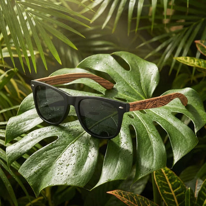 Lentes sol Acacia Designers polarizados waves composicion botanica hoja monstera tropical Bonoboss #editorial_grid2 #color_waves
