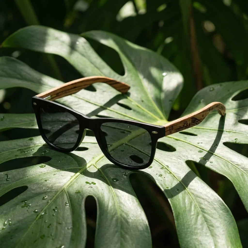 Lentes sol Acacia Designers polarizados surf composicion botanica hoja monstera tropical Bonoboss #editorial_grid2 #color_surf