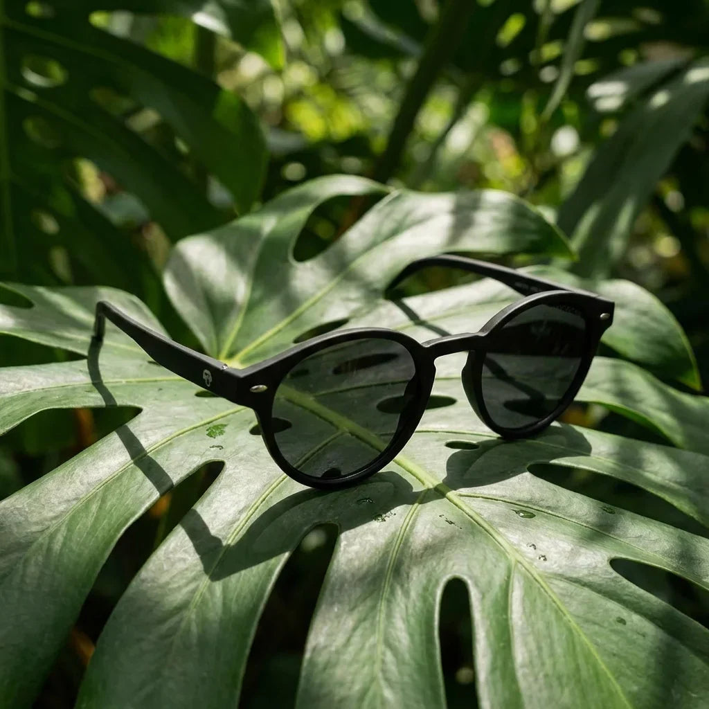 Lenses sun joplin rpet polarized rpet recycled of the oceano black summer essentials flat lay playa accesorios verano bonoboss #editorial_grid1 #color_negro
