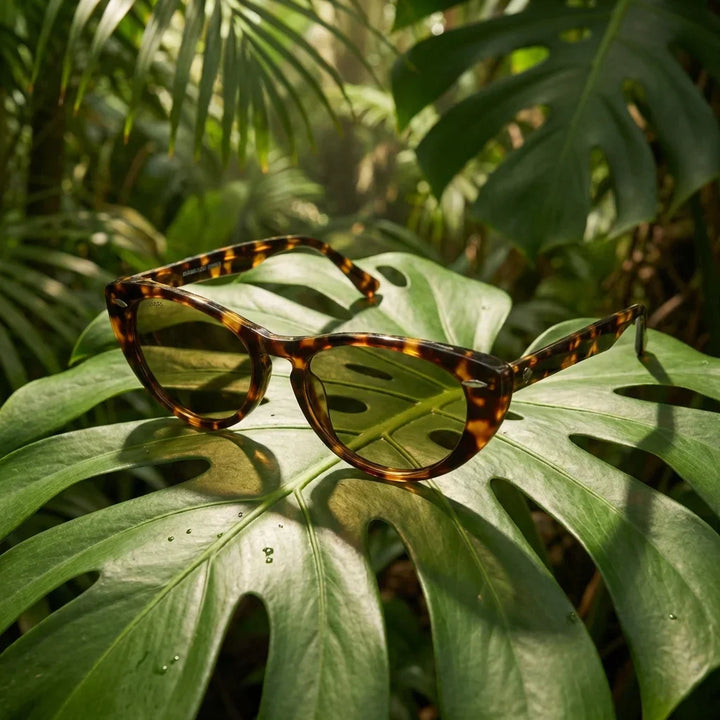 Lenses sun havana polarized UV400 bio-acetate tortoise close-up lente mirrored coating detalle optical bonoboss #editorial_grid1 #color_carey