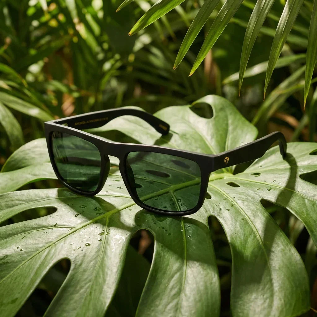 Lenses sun lautaro dark polarized UV400 acetate g15 sobre arena dorada textura natural costa bonoboss #editorial_grid1 #color_g15