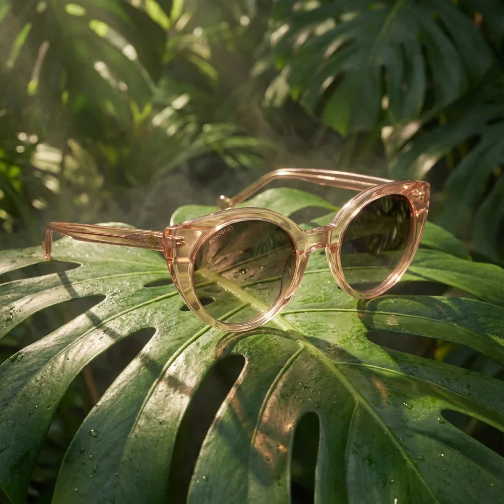 Lenses sun hannover polarized bio-acetate champagne summer essentials flat lay playa accesorios verano bonoboss #editorial_grid1 #color_champagne