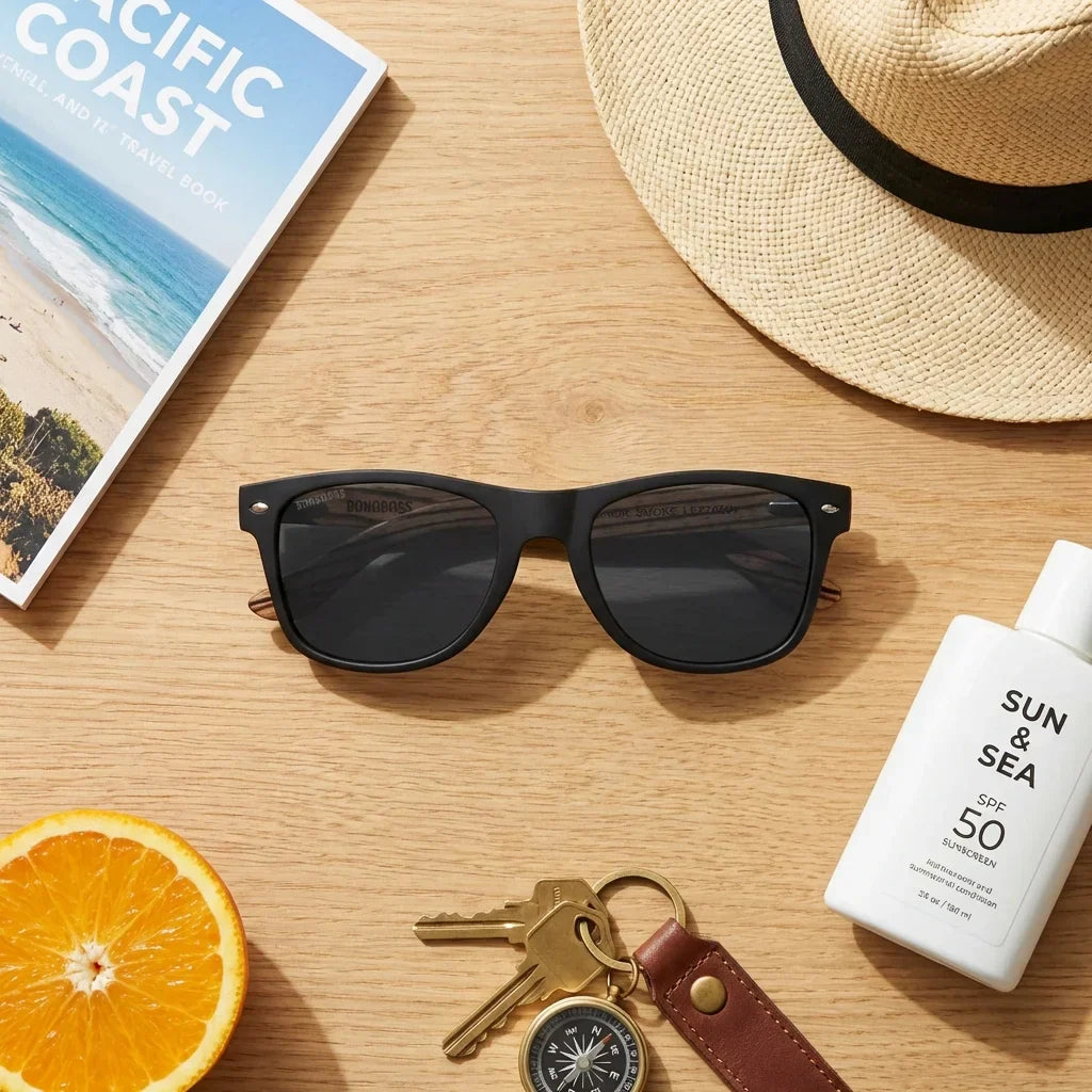 Lenses sun acacia designers polarized fisherman summer essentials flat lay beach accessories bonoboss #editorial_detail2 #color_fisherman