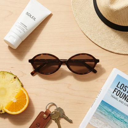 Lentes sol Guapi Island polarizados bio-acetato carey flat lay summer essentials playa accesorios verano Bonoboss #editorial_detail2 #color_carey