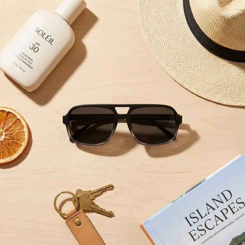 Lentes sol Orson RPET polarizados reciclado dark composicion summer essentials playa accesorios verano Bonoboss #editorial_detail2 #color_black