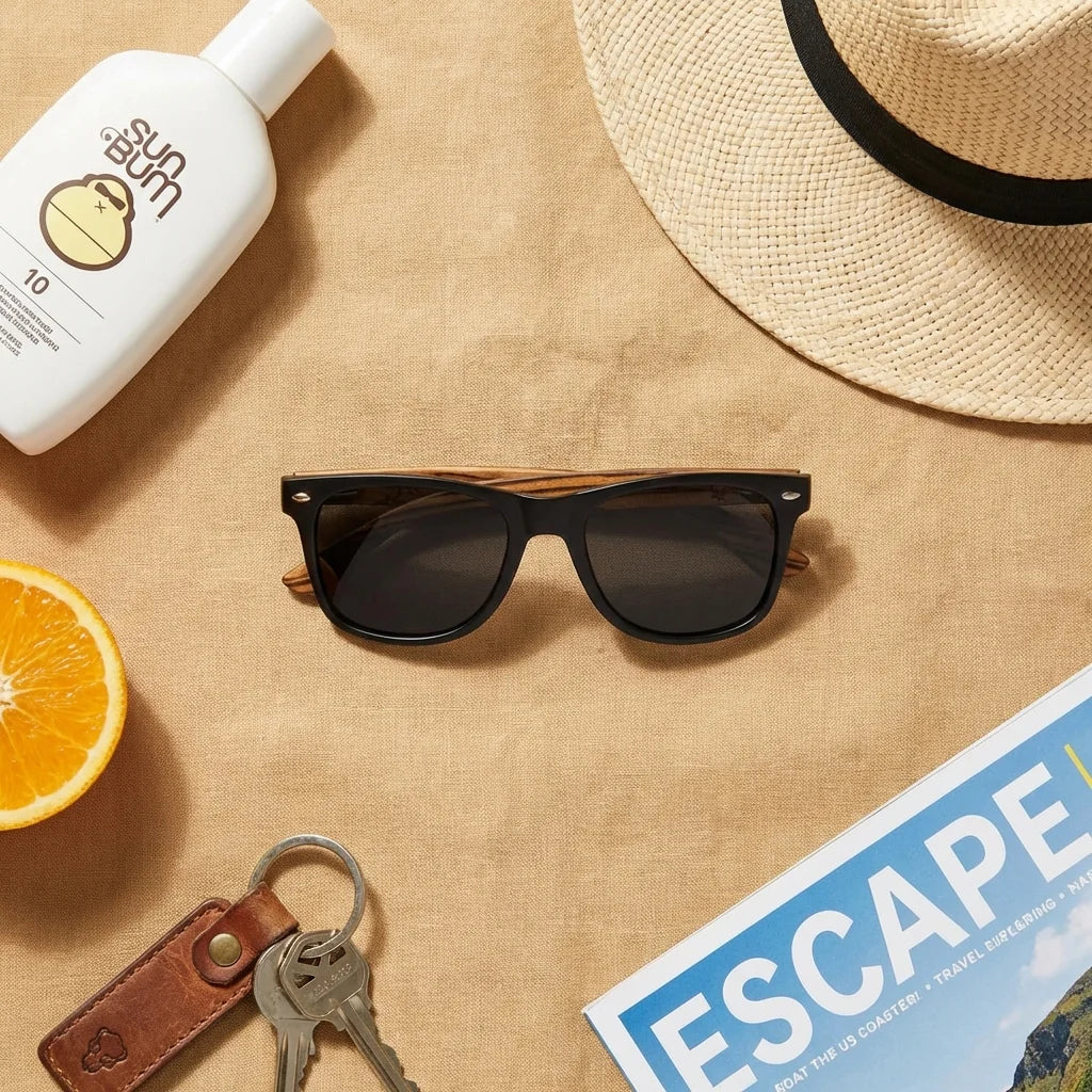 Lentes sol Acacia Designers polarizados surf flat lay summer essentials accesorios playa Bonoboss #editorial_detail2 #color_surf