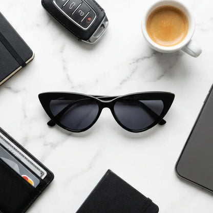 Lentes sol Audrey Red polarizados negro composicion urban kit accesorios estilo Bonoboss #editorial_detail2 #color_negro