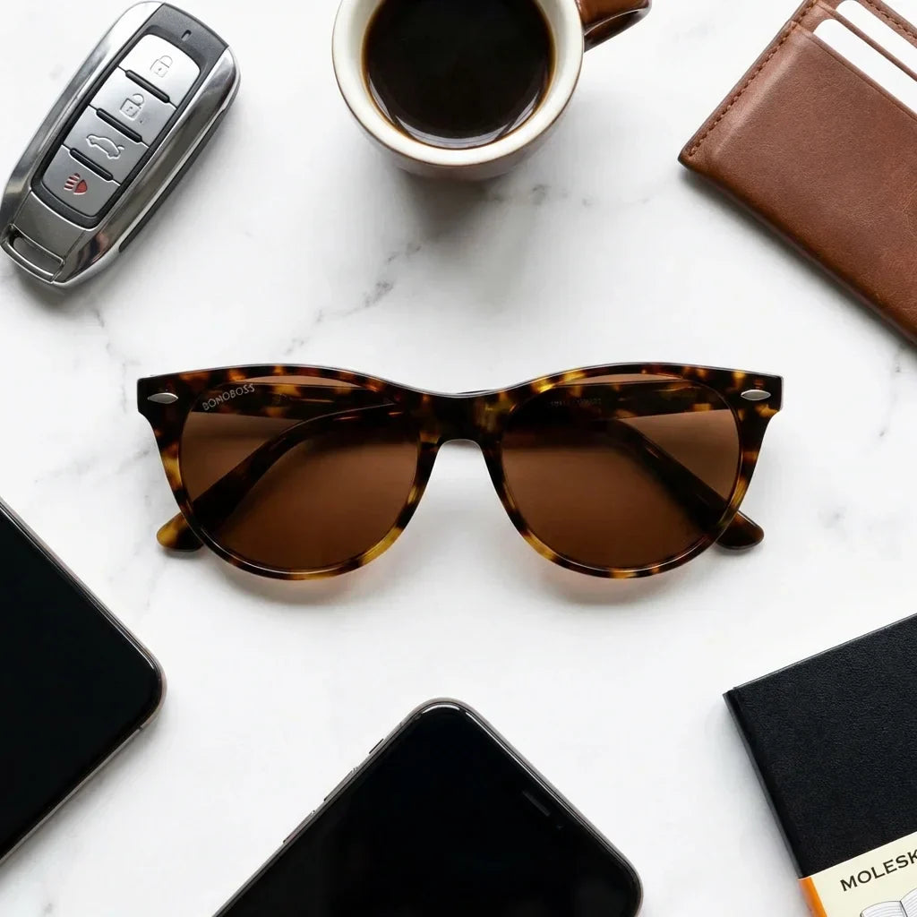 Lentes sol Hanga Roa polarizados bio-acetato carey composicion urban kit accesorios ciudad premium Bonoboss #editorial_grid1 #color_carey