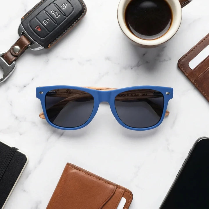 Lenses sun acacia polarized UV400 wood zebrawood blue smoke urban composition kit city accessories bonoboss #editorial_detail2 #color_blue-smoke