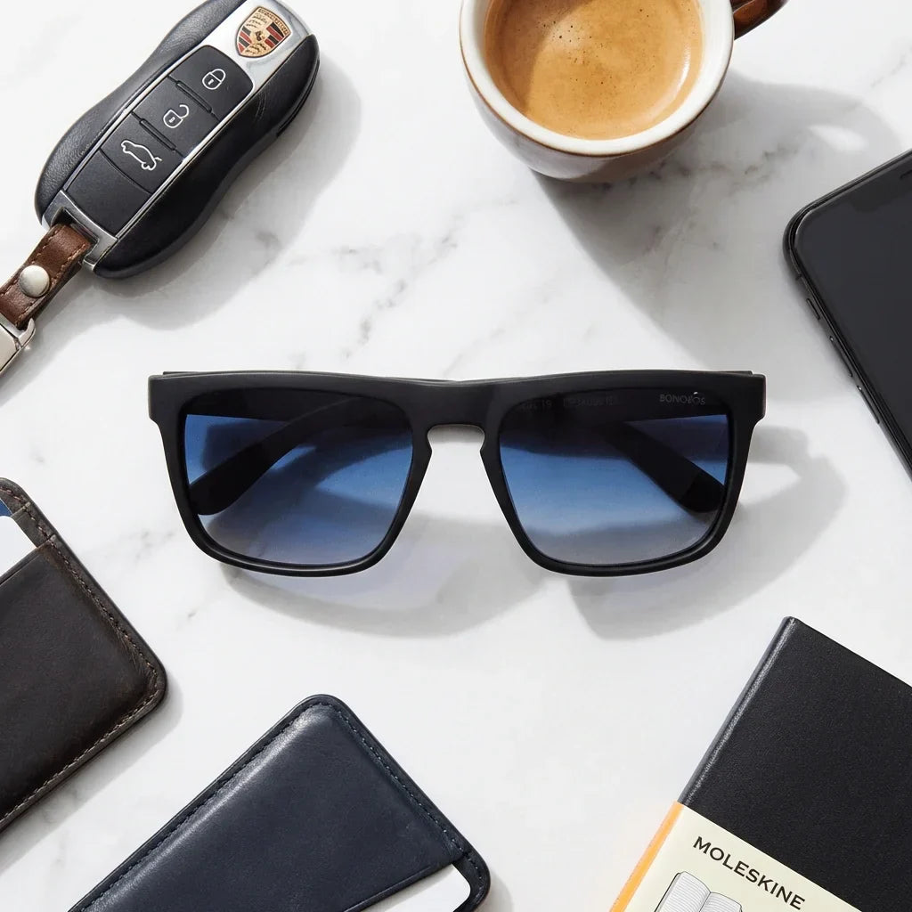 Lentes sol Lautaro Dark polarizados acetato degrade azul composicion urban kit accesorios estilo Bonoboss #editorial_detail2 #color_degrade-azul