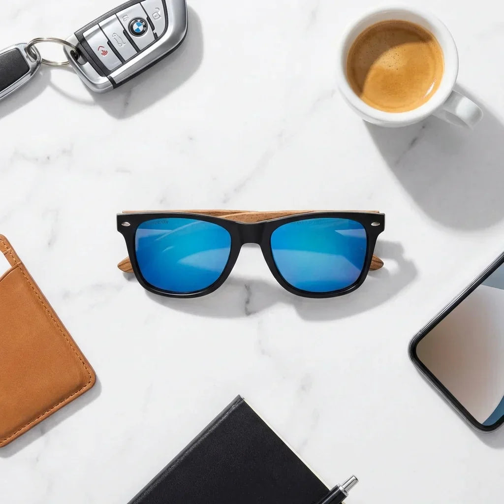 Lenses sun acacia designers polarized UV400 waves sky sobre arena dorada textura natural costa bonoboss #editorial_grid1 #color_waves-sky