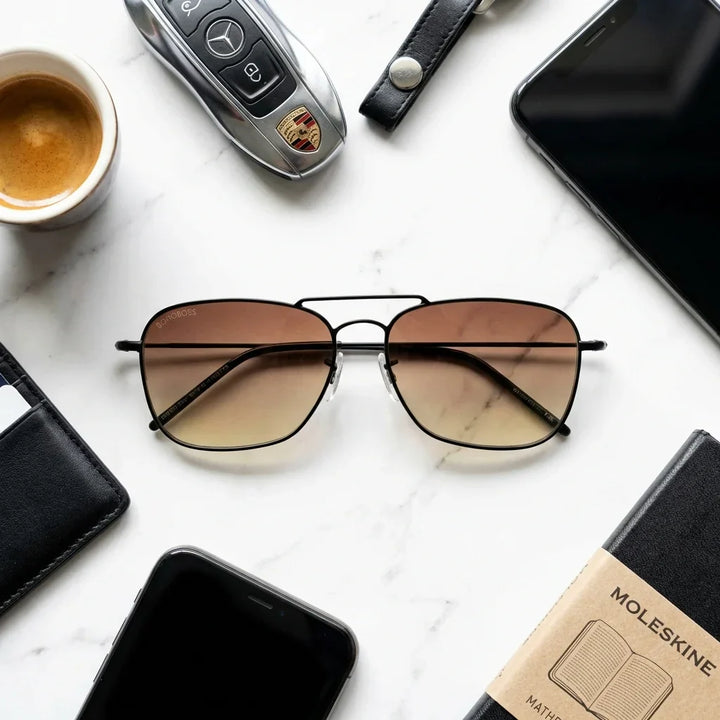 Lenses sun commander reverse polarized metal gun urban composition accessories kit estilo bonoboss #editorial_detail2 #color_gun