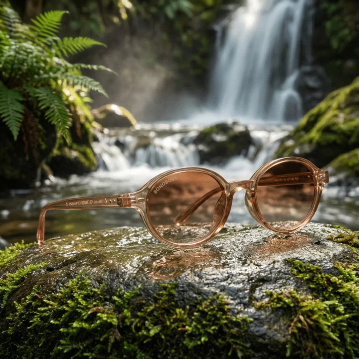 Lenses sun capri polarized rpet recycled champagne outdoor cascada naturaleza aventura UV protection400 bonoboss #editorial_detail2 #color_champagne