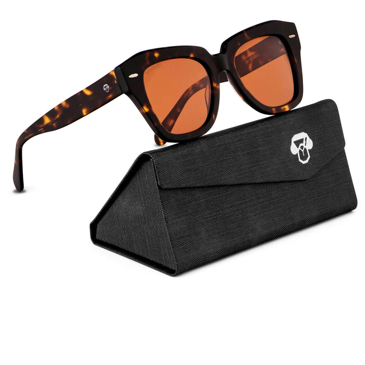 Eyeglasses tortoise sun polarized moda for women. gafa for round face and large. lenses polarized optical rectangular Bonoboss #color_carey