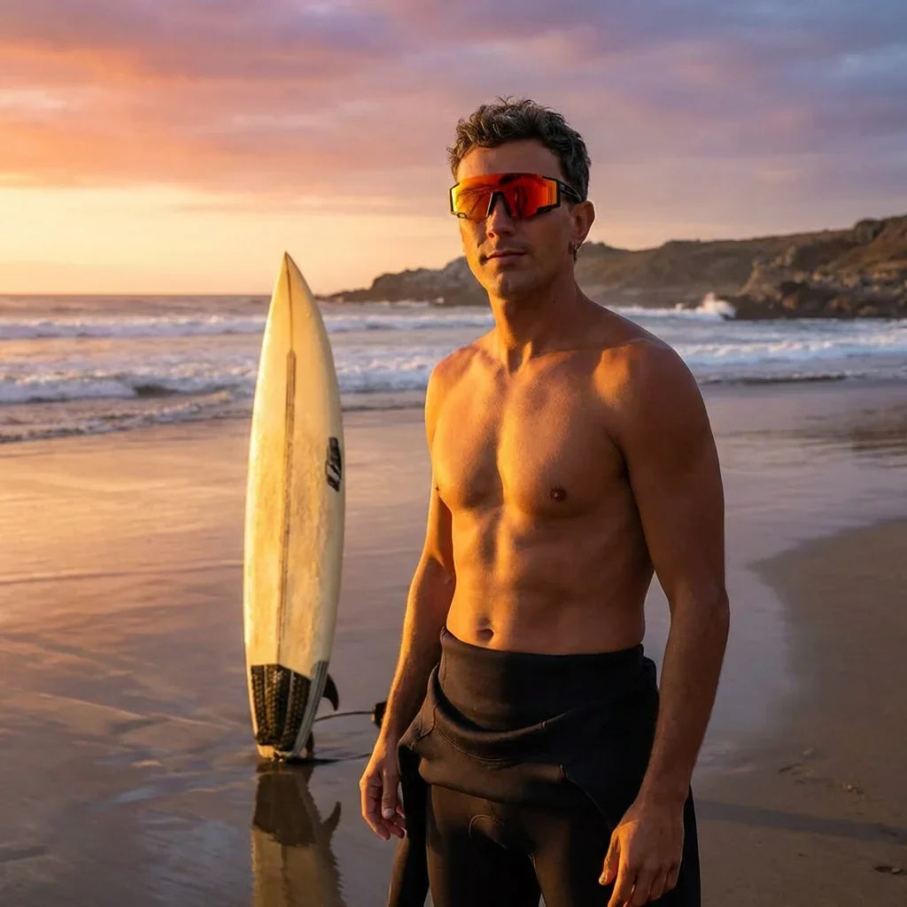 Bonoboss Backside Sunset - Lentes deportivos en accion #editorial_hero_action #color_sunset