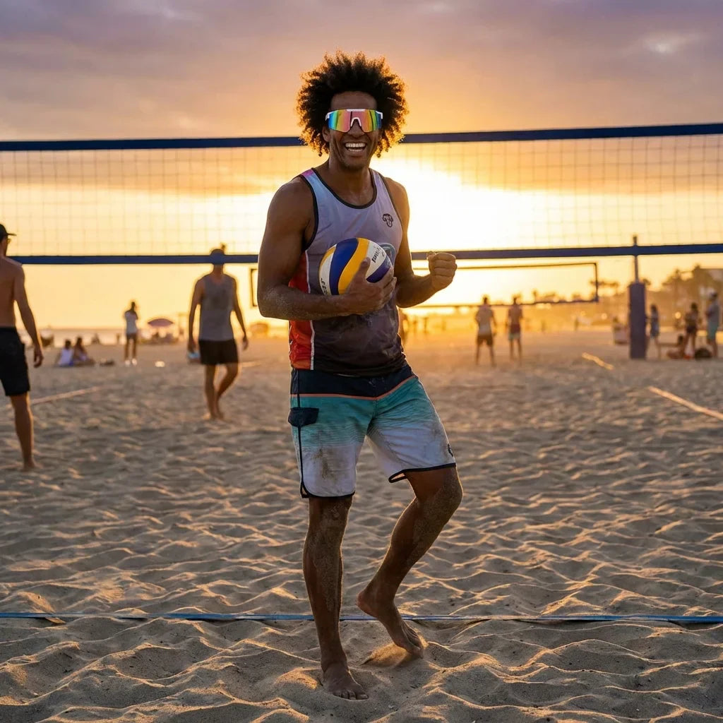 Bonoboss Santiago White - Ski nieve con lentes deportivos #editorial_action4 #color_white