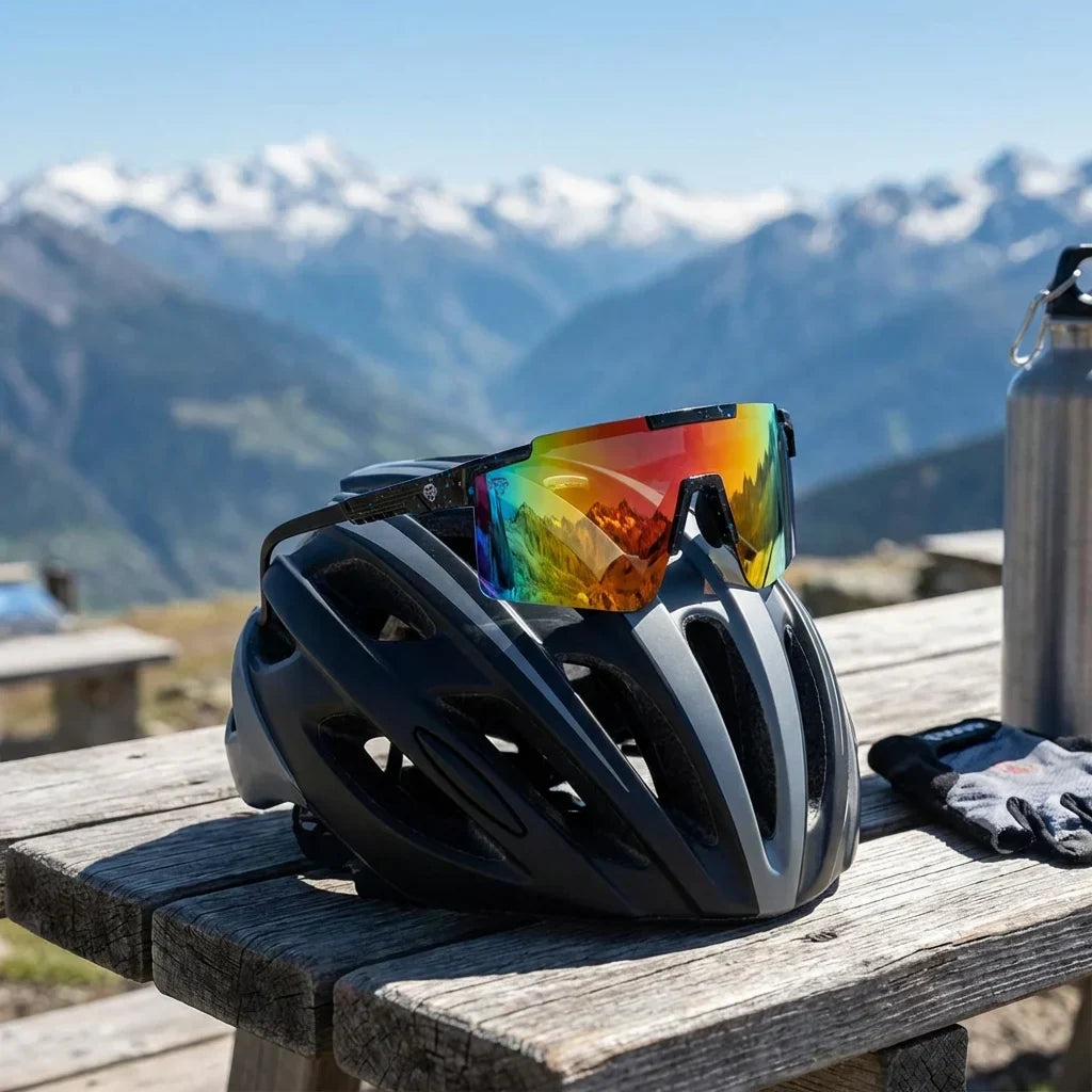 Bonoboss Santiago Negro - Detalle lentes deportivos composicion #editorial_detail1 #color_negro