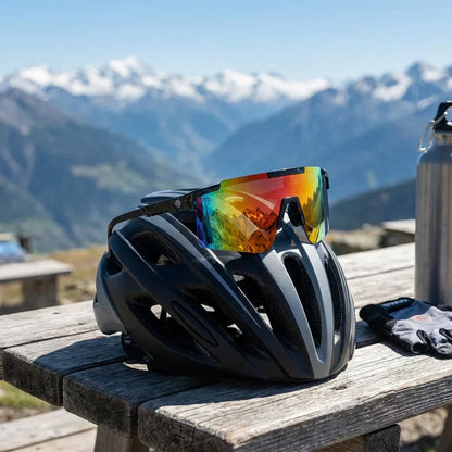 Bonoboss Santiago Negro - Detalle lentes deportivos composicion #editorial_detail1 #color_negro