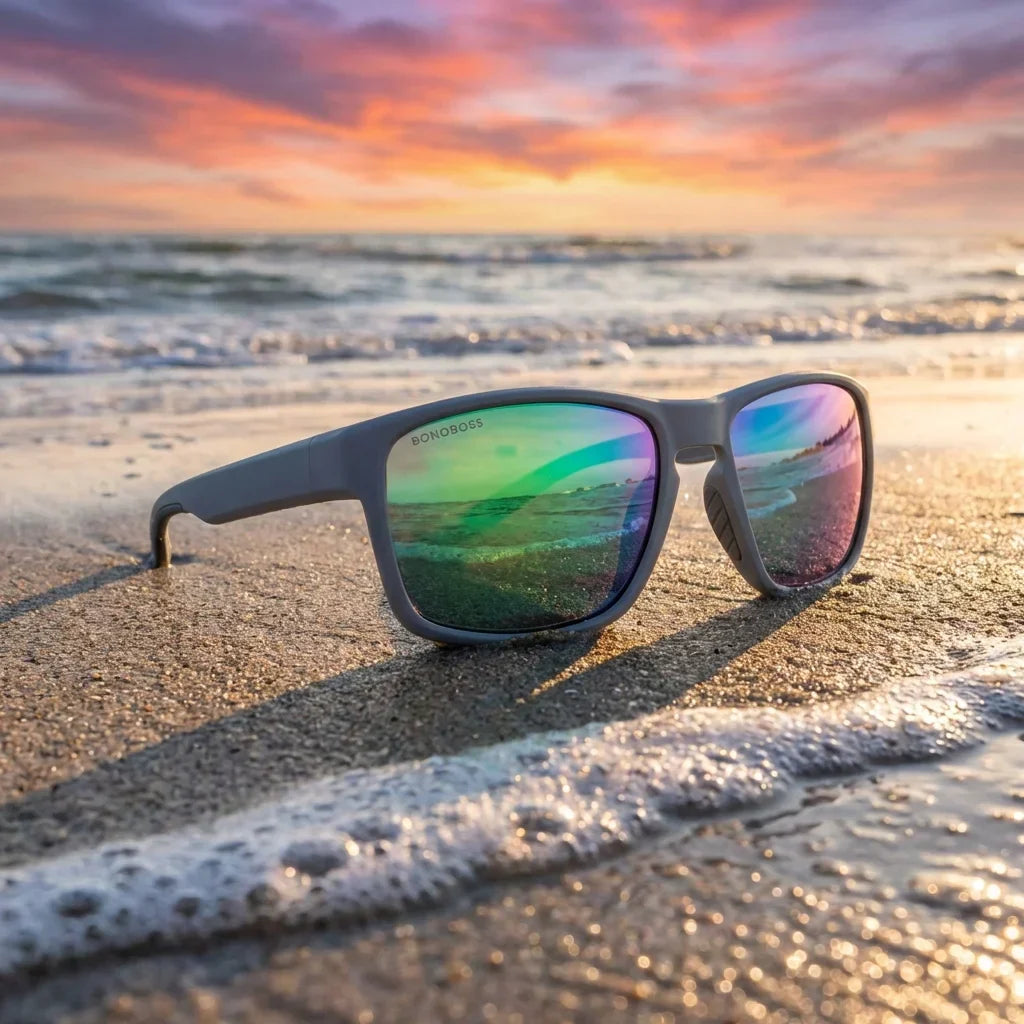 Bonoboss Flock Default Title - Detalle lentes deportivos composicion #editorial_detail1 #color_default-title