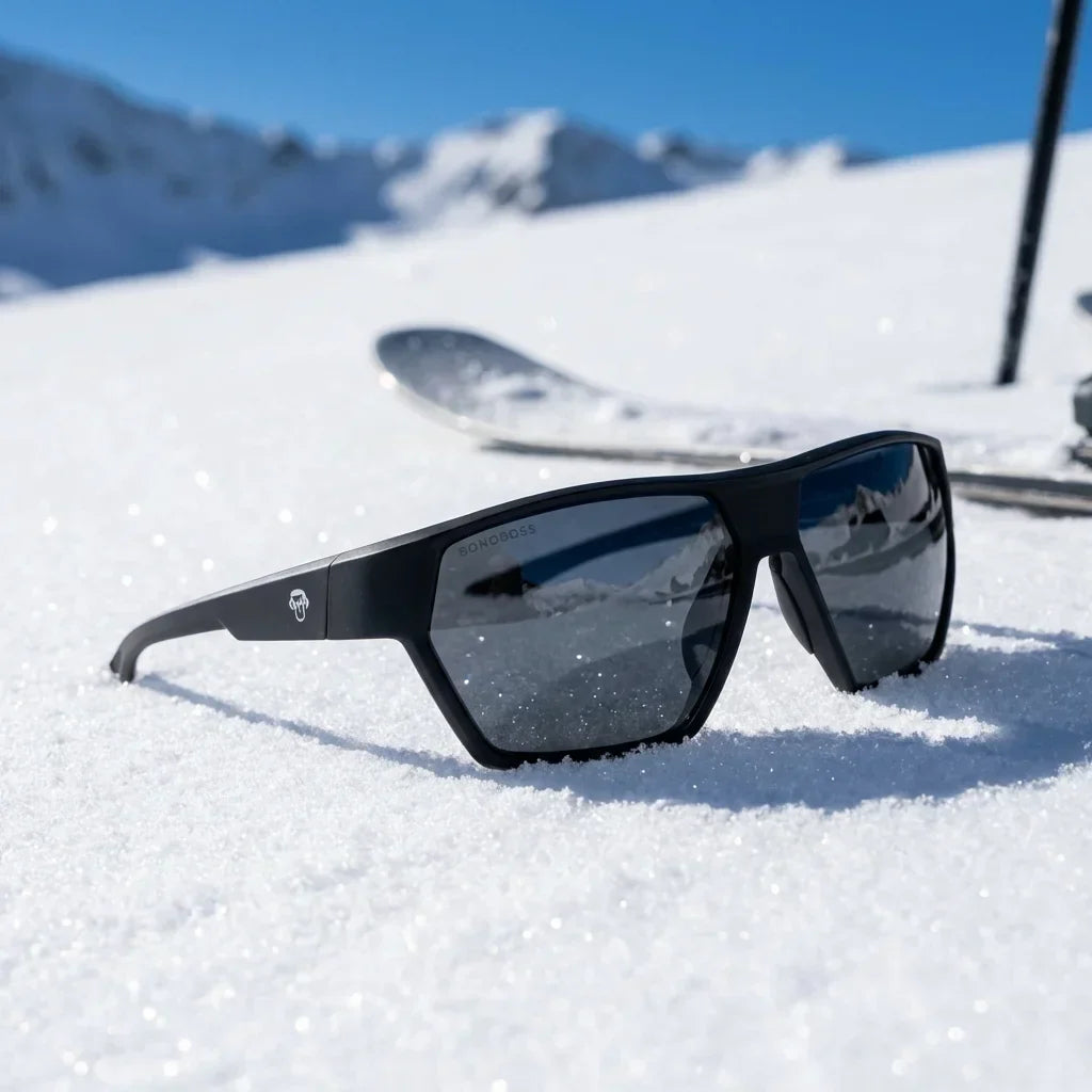 Bonoboss Andes Negro - Detalle lentes deportivos contexto #editorial_detail2 #color_negro