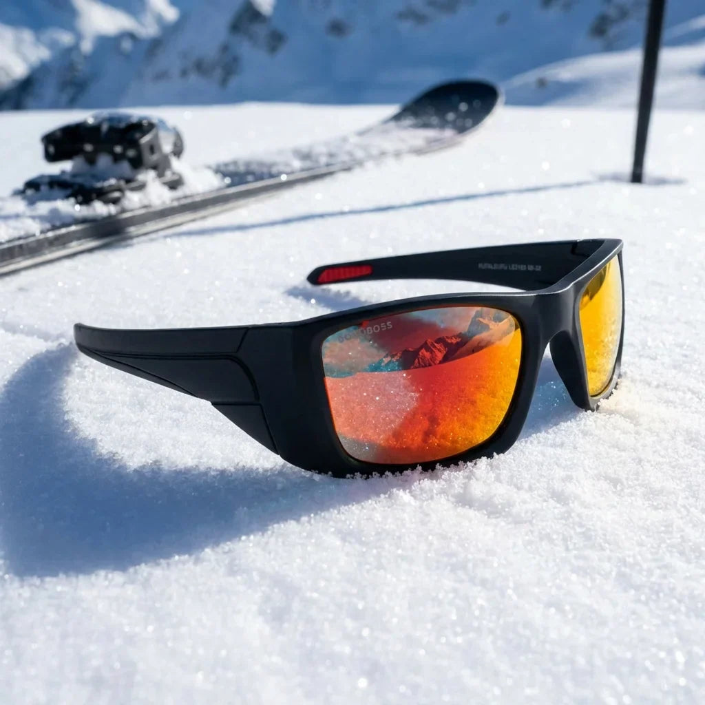 Bonoboss Futaleufu Espejado Rojo - Detalle lentes deportivos contexto #editorial_detail2 #color_espejado-rojo