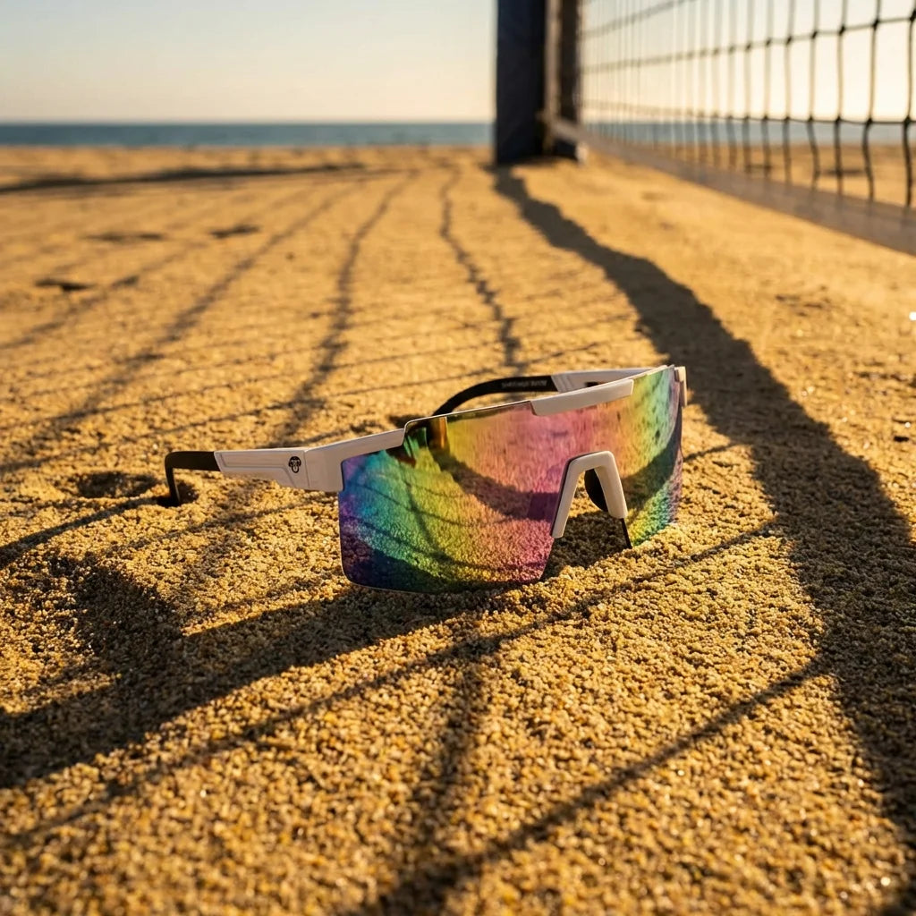 Bonoboss Santiago White - Detalle lentes deportivos composicion #editorial_detail1 #color_white