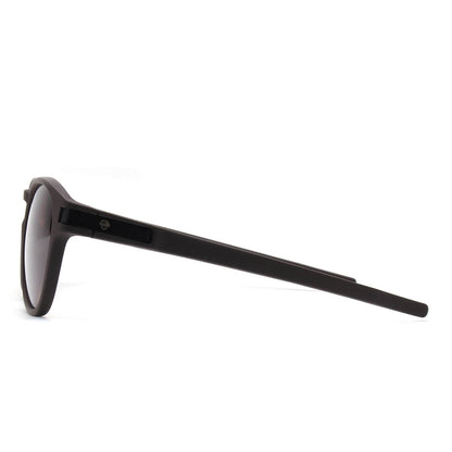 lentes anteojos de sol polarizados redondos de acetato para hombre y mujer color negro #color_brown