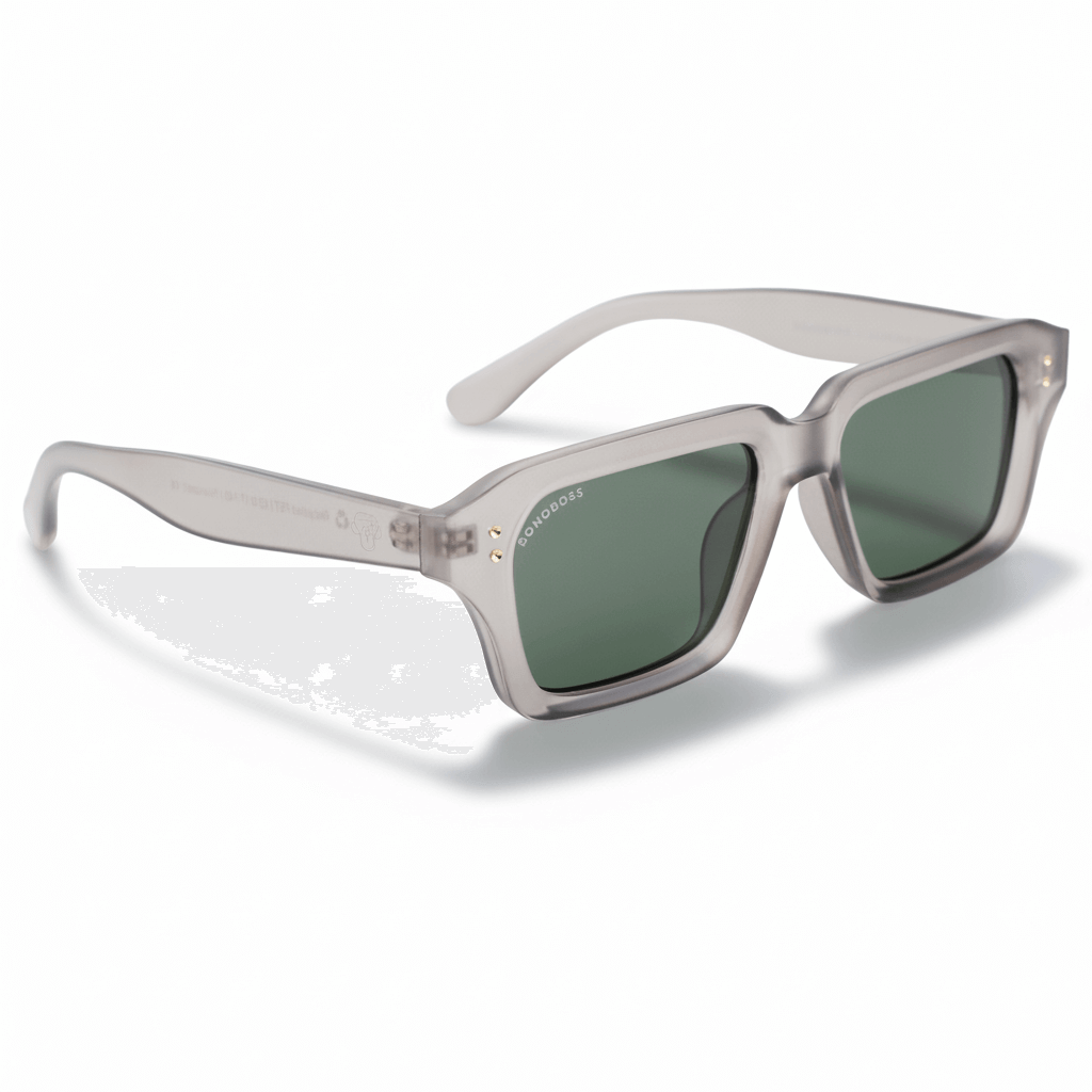 La side view unos eyeglasses sunglasses polarized recycled plastic sustainable personalizada for corporate gift de Bonoboss #color_g15