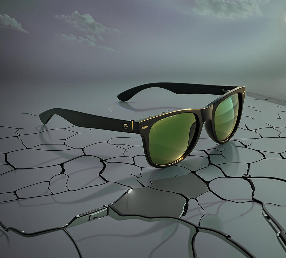 Sunglasses rectangular polarized blackfor men and women with color lenses g15 Bonoboss #color_g15