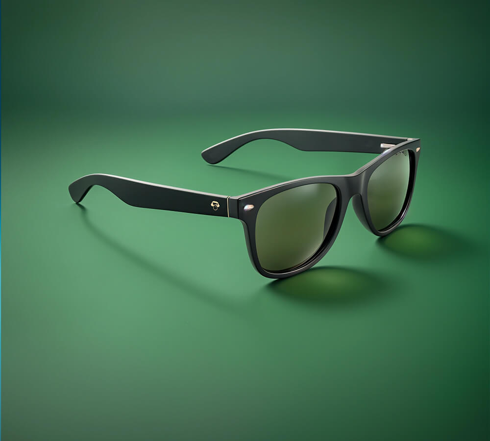 Sunglasses rectangular polarized blackfor men and women with color lenses g15 Bonoboss #color_g15