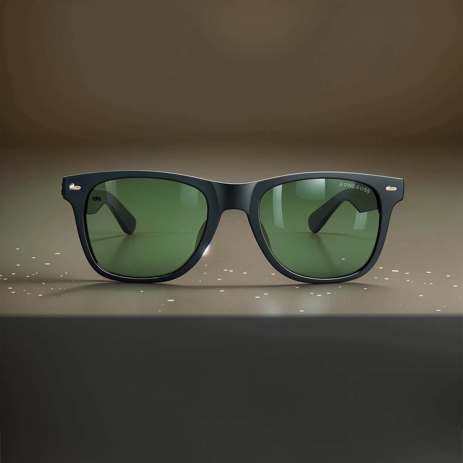 anteojos de sol rectangulares polarizados negrospara hombre y mujer con lentes de color g15  #color_g15