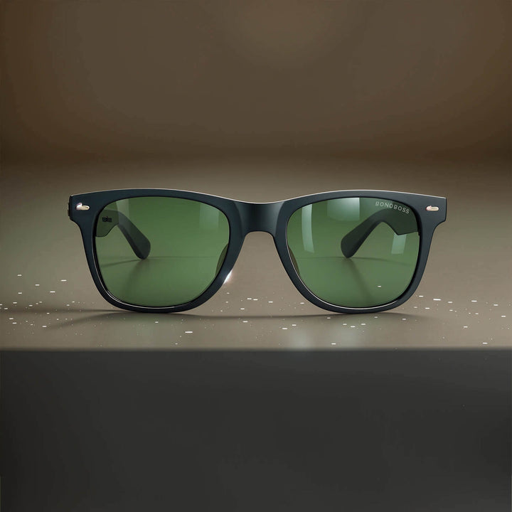 Sunglasses rectangular polarized blackfor men and women with color lenses g15 Bonoboss #color_g15