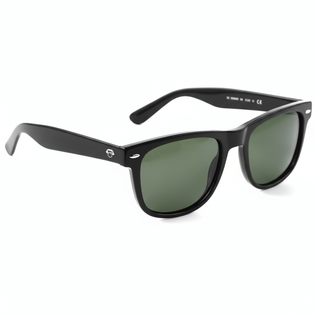 Eyeglasses sunglasses polarized black forma clásica for men and women round face with or sin prescription optica larges tamaño xl Bonoboss #color_g15