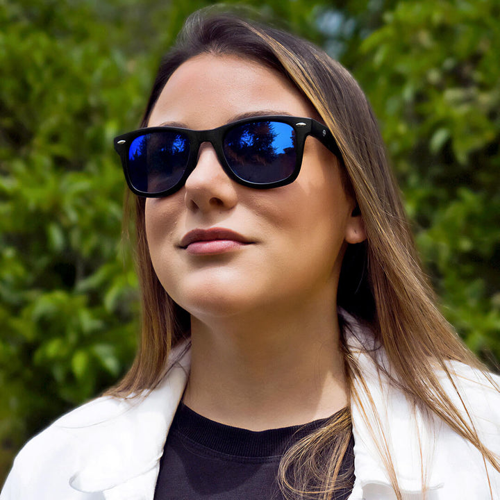 Lenses sunglasses platico recycled agate pattern clasicos blue for women and men Bonoboss #color_sky