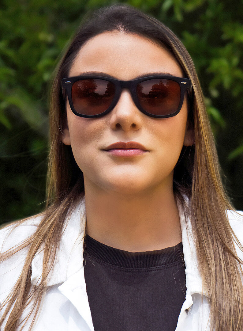 lentes de sol rectangulares clasicos polarizados  para hombre y mujer color rojo  #color_rojo