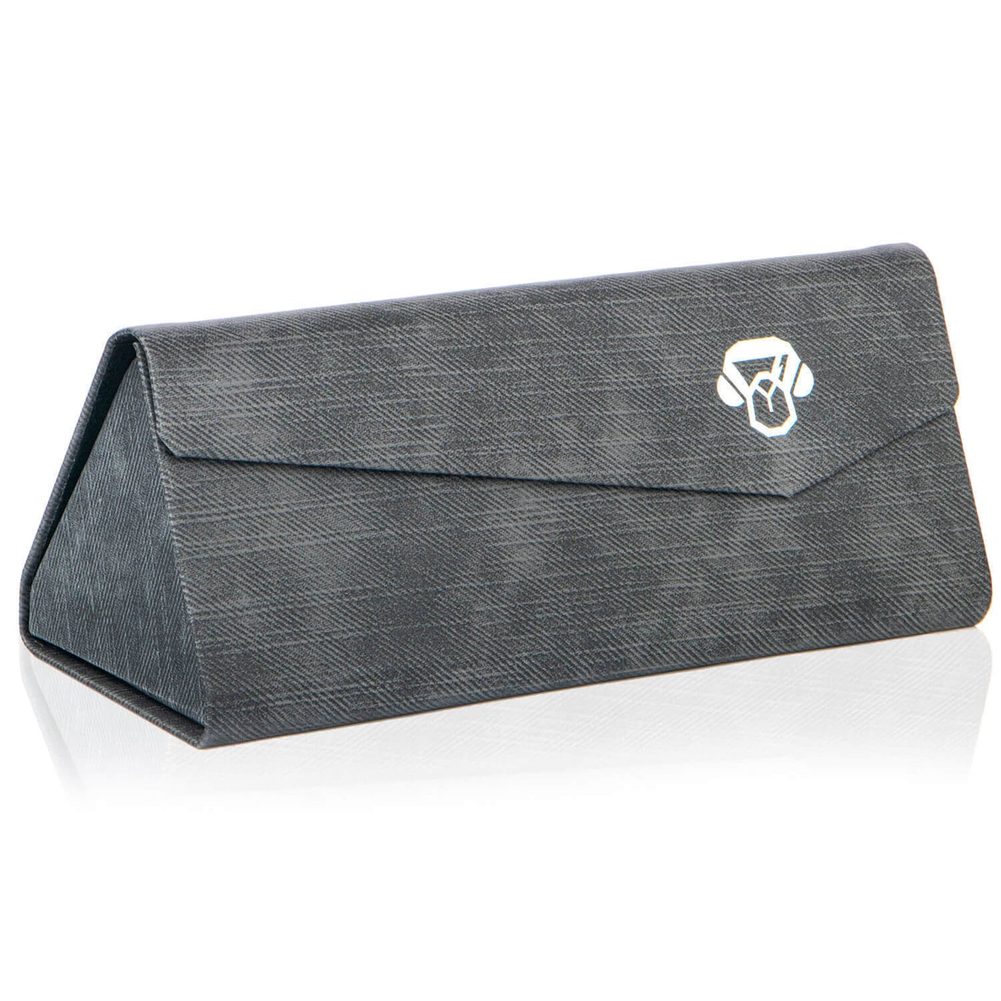 estuche plano origami para anteojos de sol polarizados y lentes ópticos hombre y mujer color negro  #color_gris